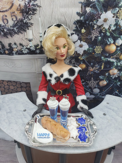 Barbie with Hanukkah platter