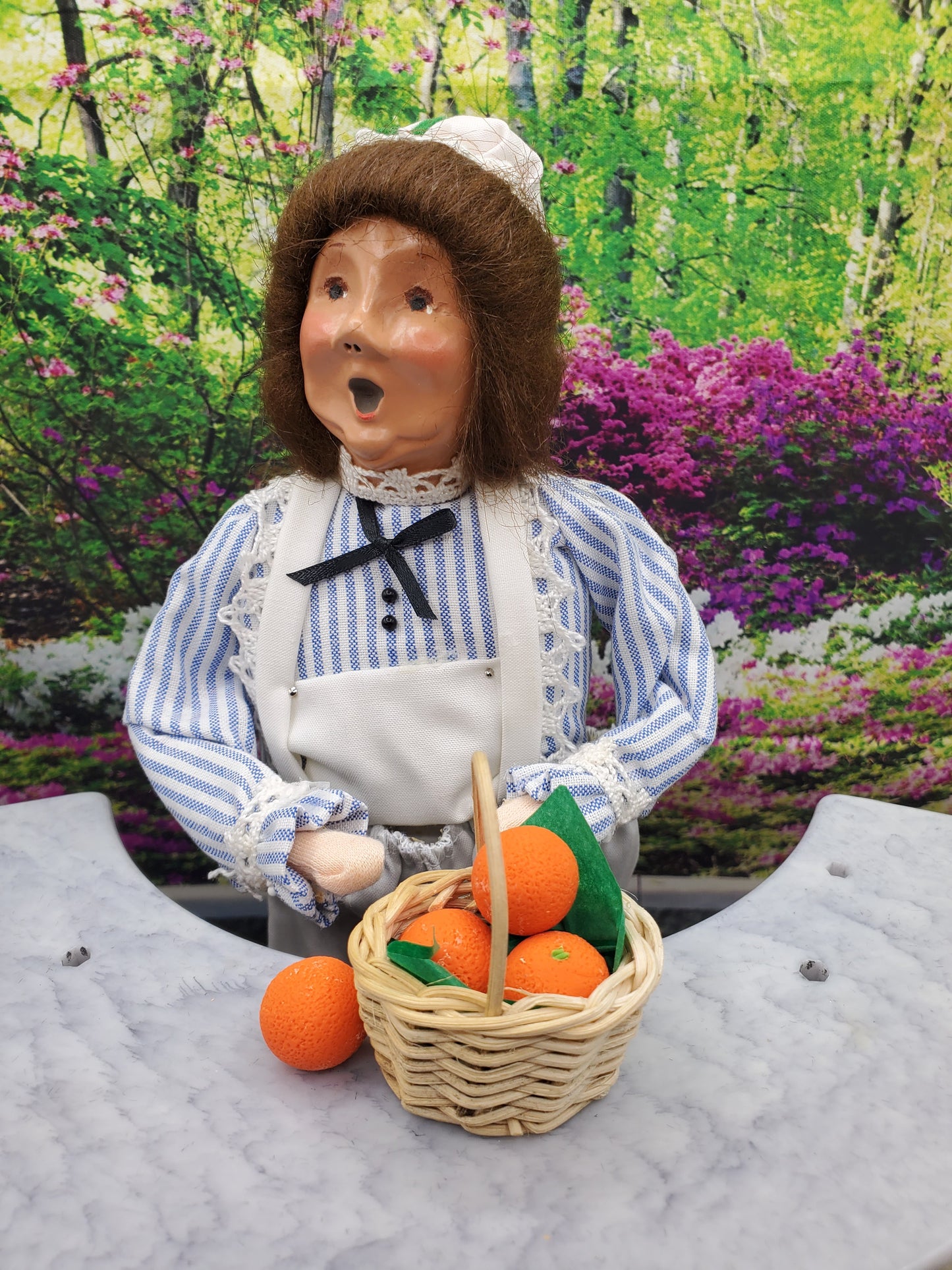 Byers' Choice doll with Larger oranges