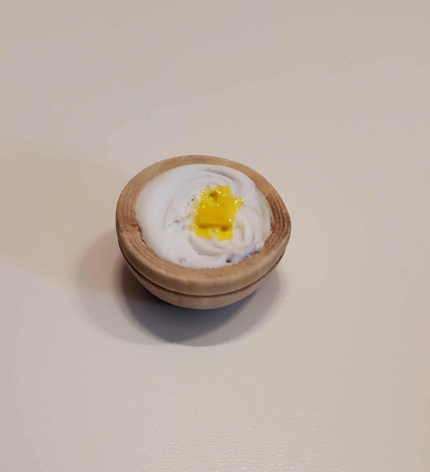 White Mashed Potatos with Butter for 1:12th Scale Dollhouse