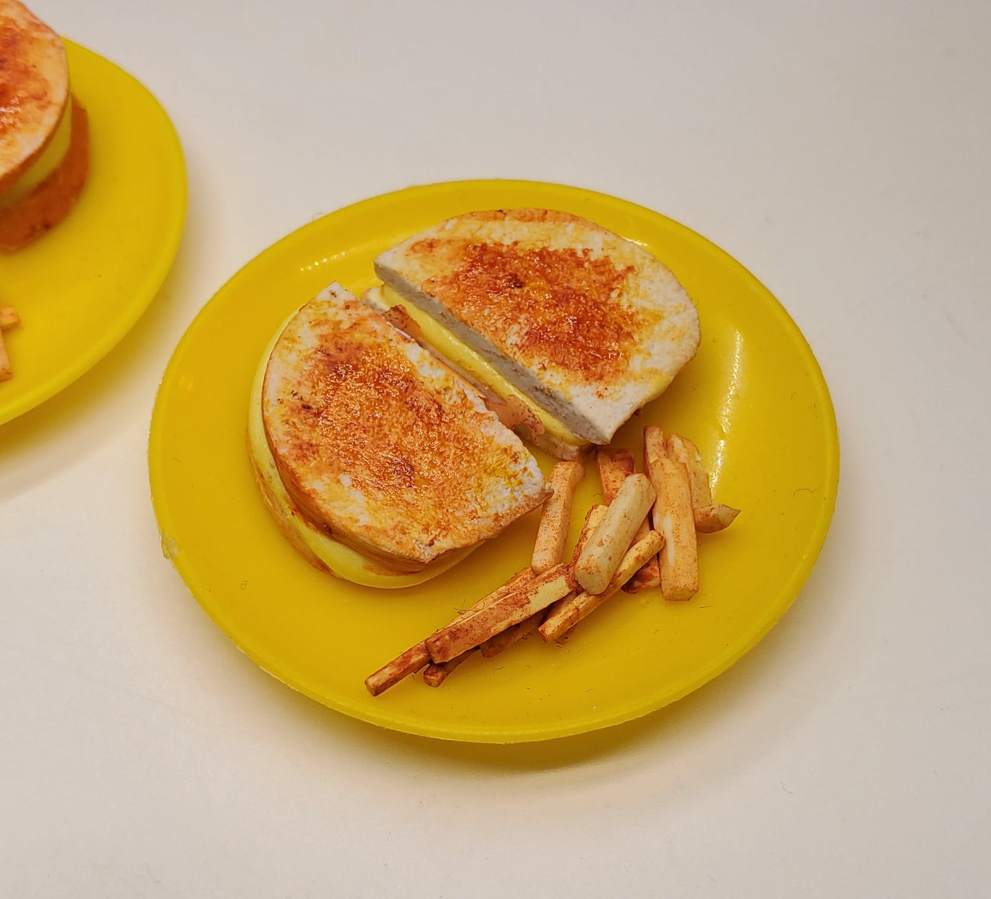Grilled Cheese and Fries Dinner Set for Fashion Dolls Set of 2