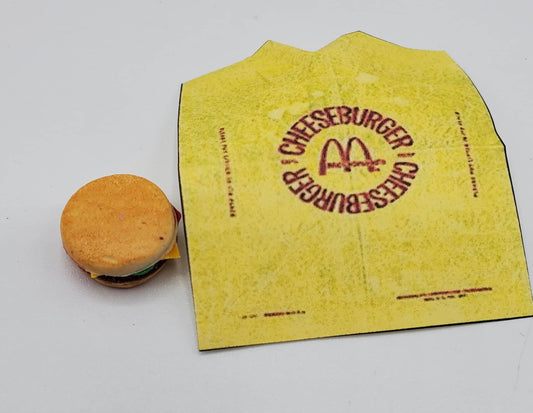 McMini Cheeseburger with French Fries and Apple Pie 1:6th Scale