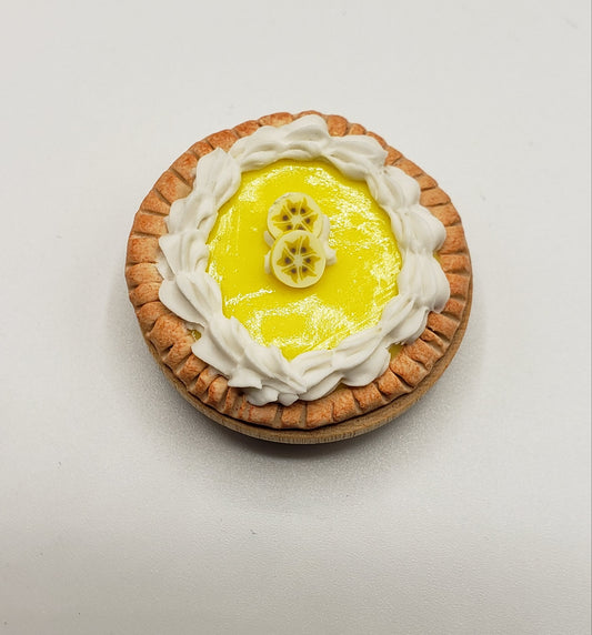 Miniature banana cream pie by ChefGinas with whipped cream and yellow filling