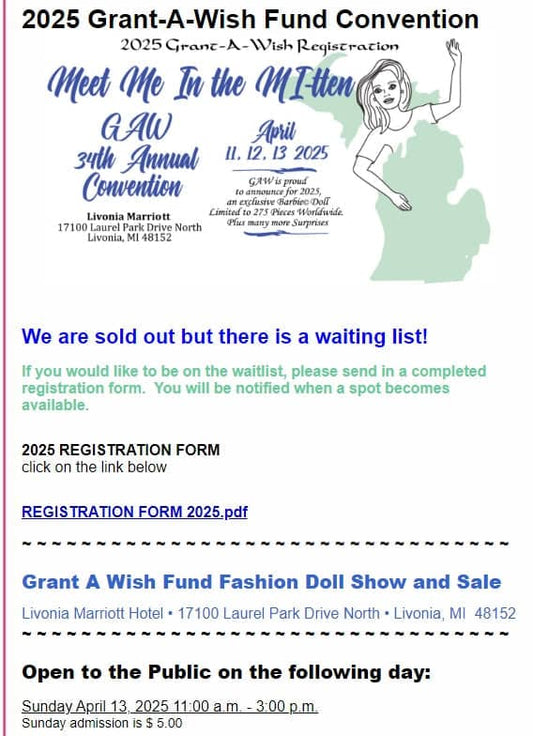 2025 Doll Shows