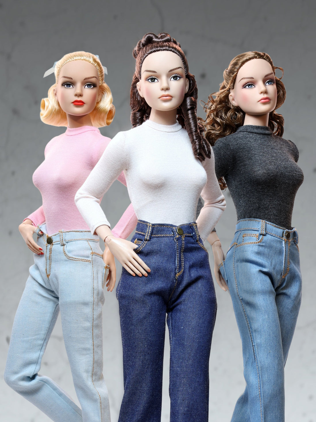 Three new Grace Marie Fitzpatrick fashion dolls from the January 2026 Virtual Doll Convention release