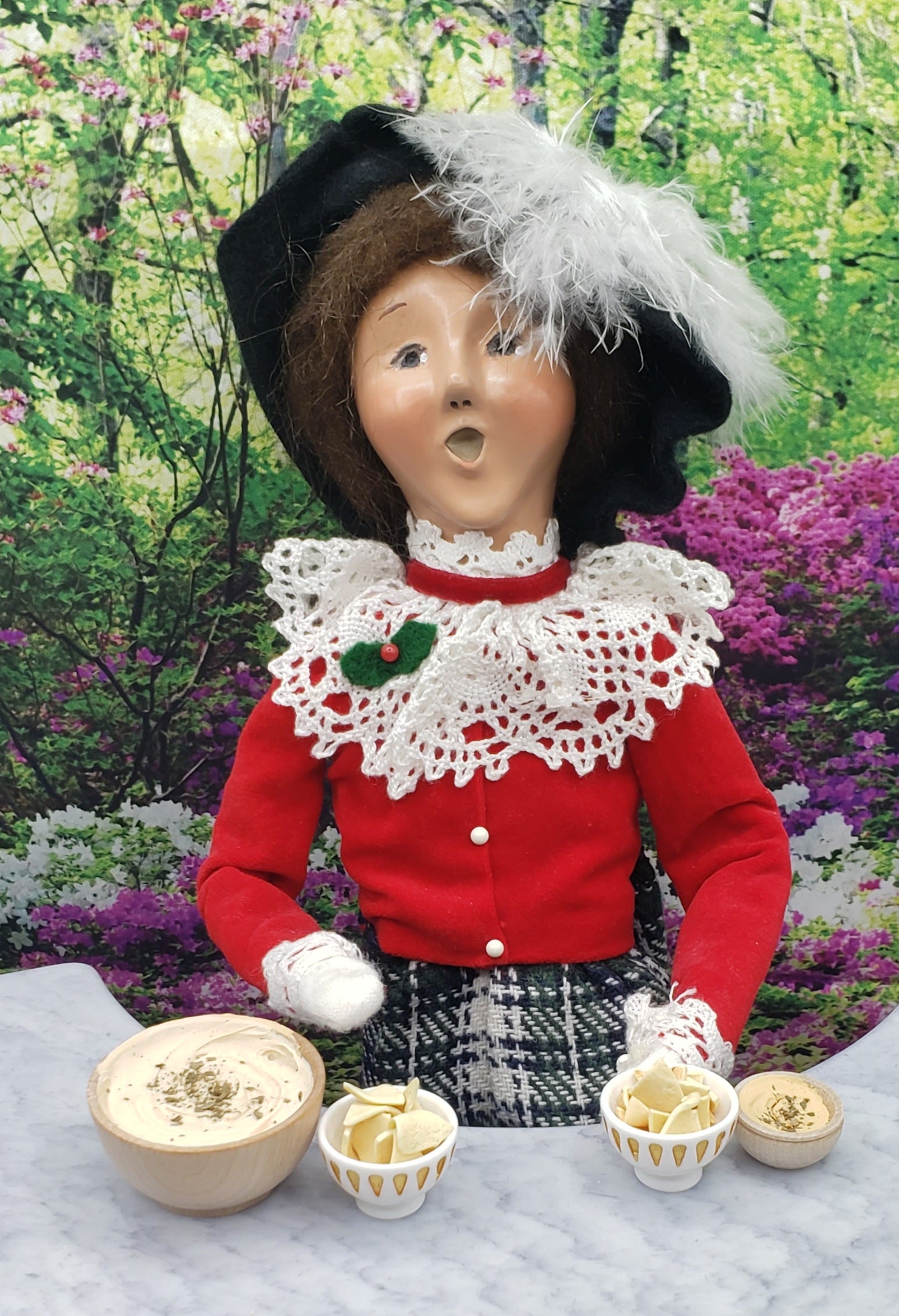 Byer's Choice Doll with Hummus