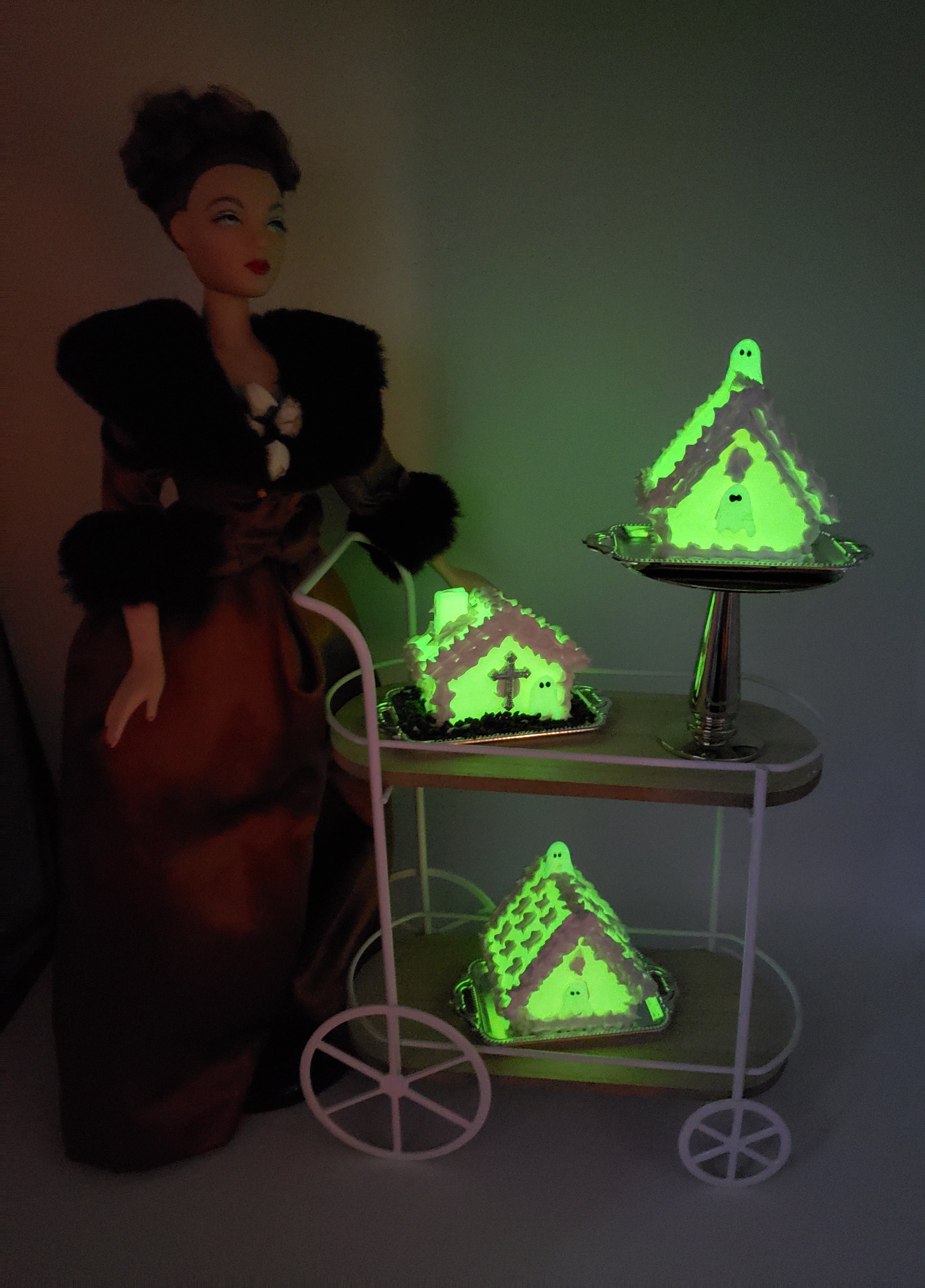 Gene Doll with Glow in the Dark houses