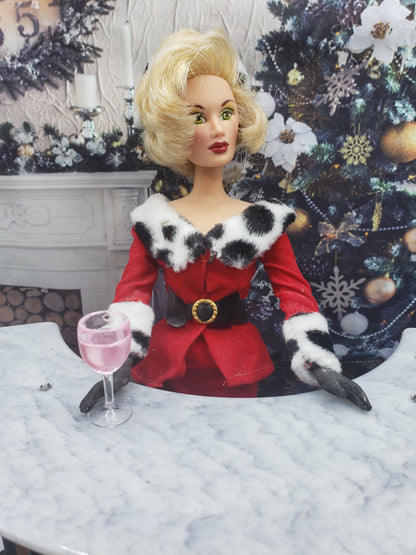 barbie with wine