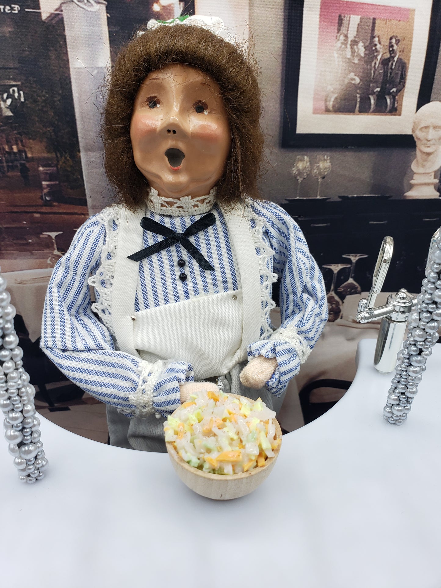 Byers choice doll with coleslaw 