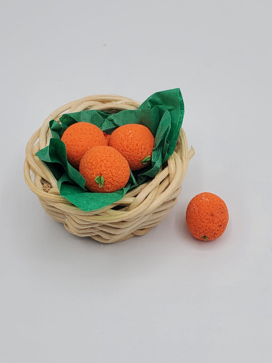 basket of oranges for barbie size dolls