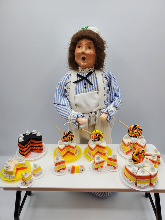 Candy Corn Fall Cakes For Dolls