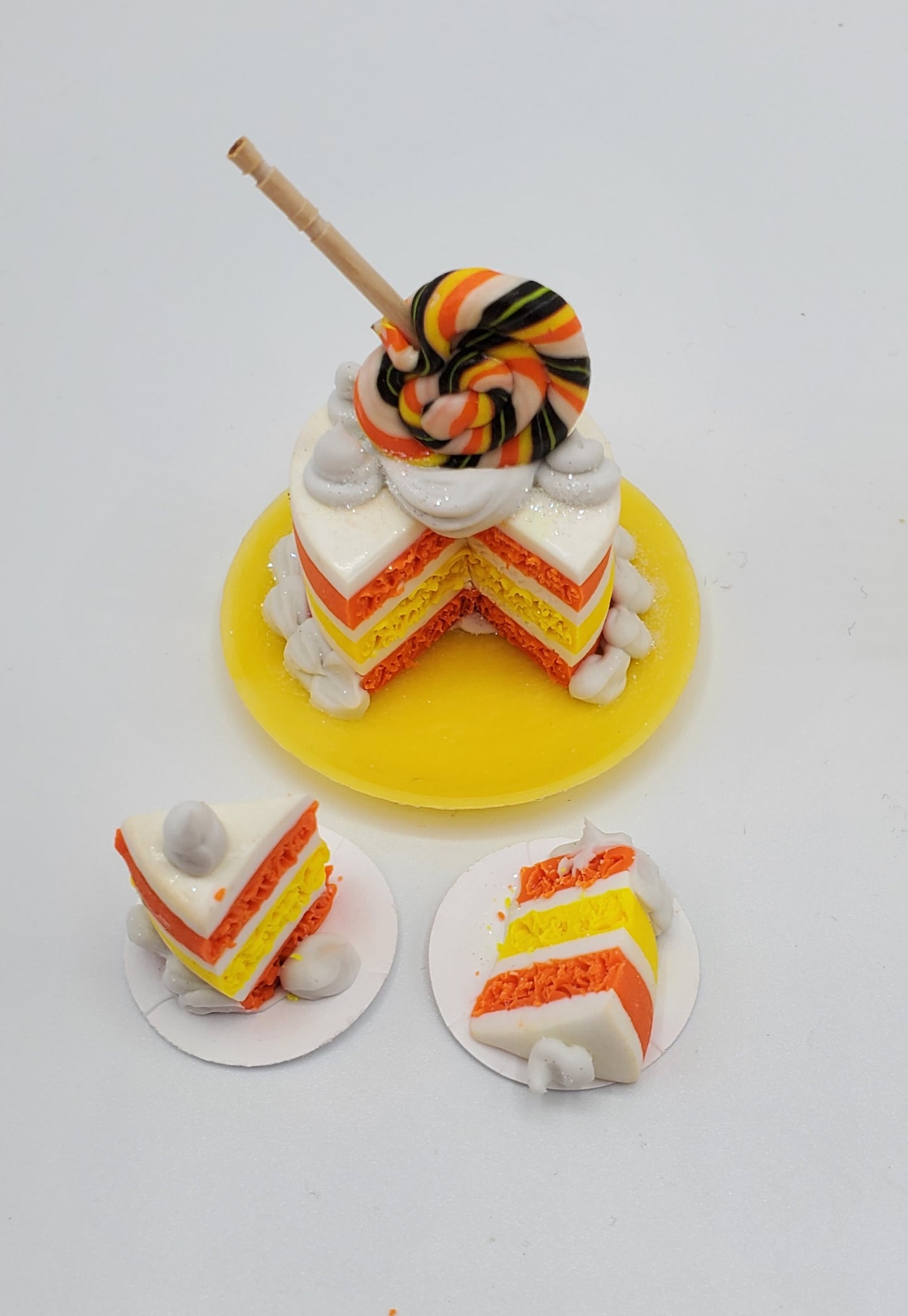 Candy Corn Fall Cakes For Dolls