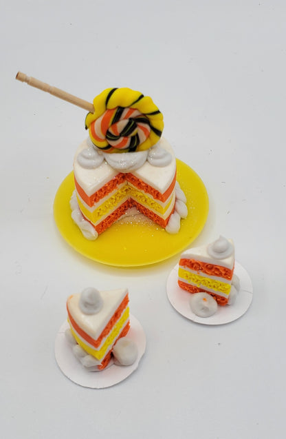 Candy Corn Fall Cakes For Dolls