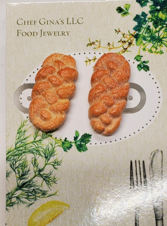 Braided Bread - Challah Earrings