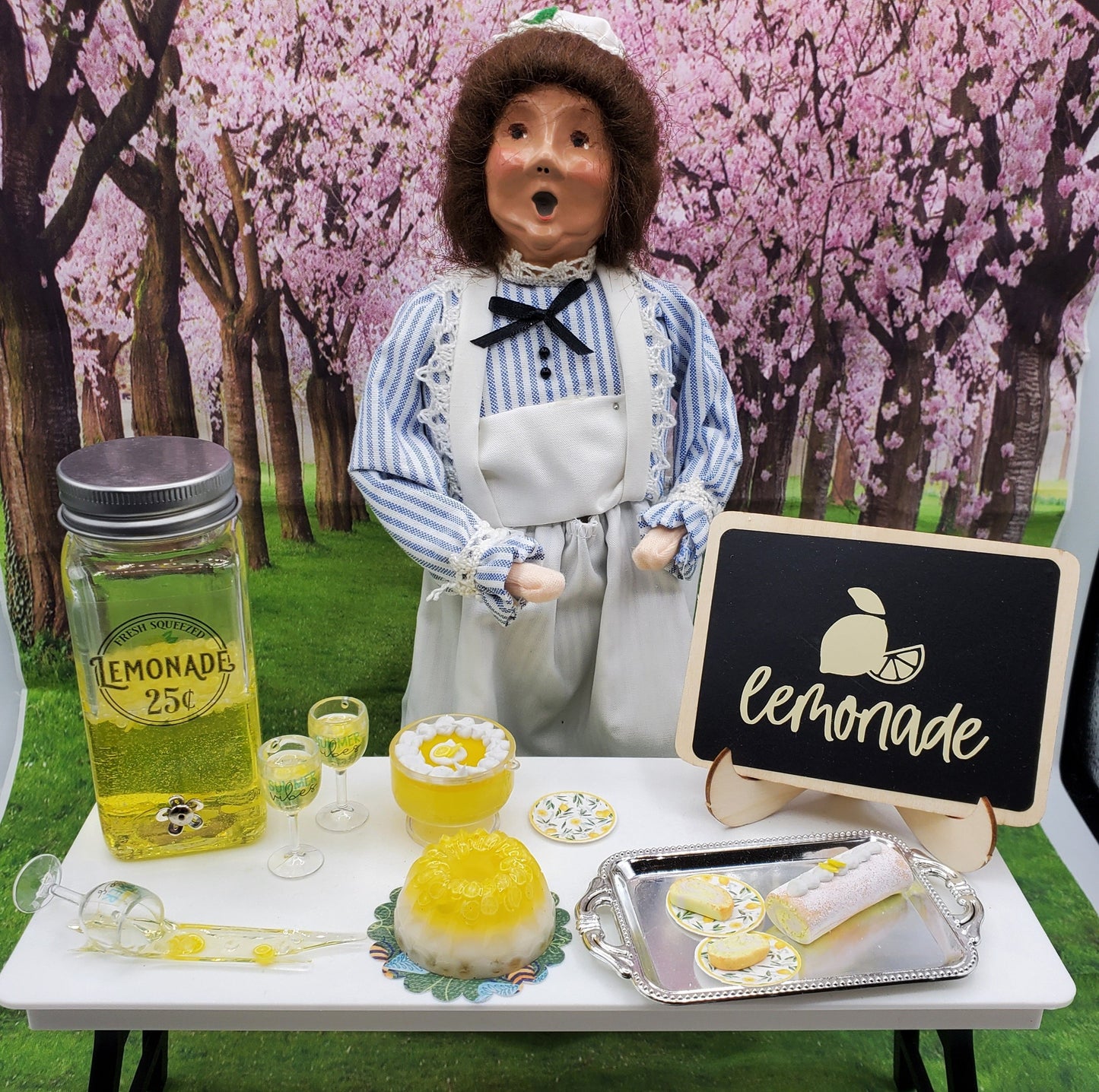 One Sixth Scale Doll Lemonade Dessert Set