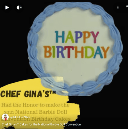 Custom cake decorated with colorful letters spelling Happy Birthday for a special celebration