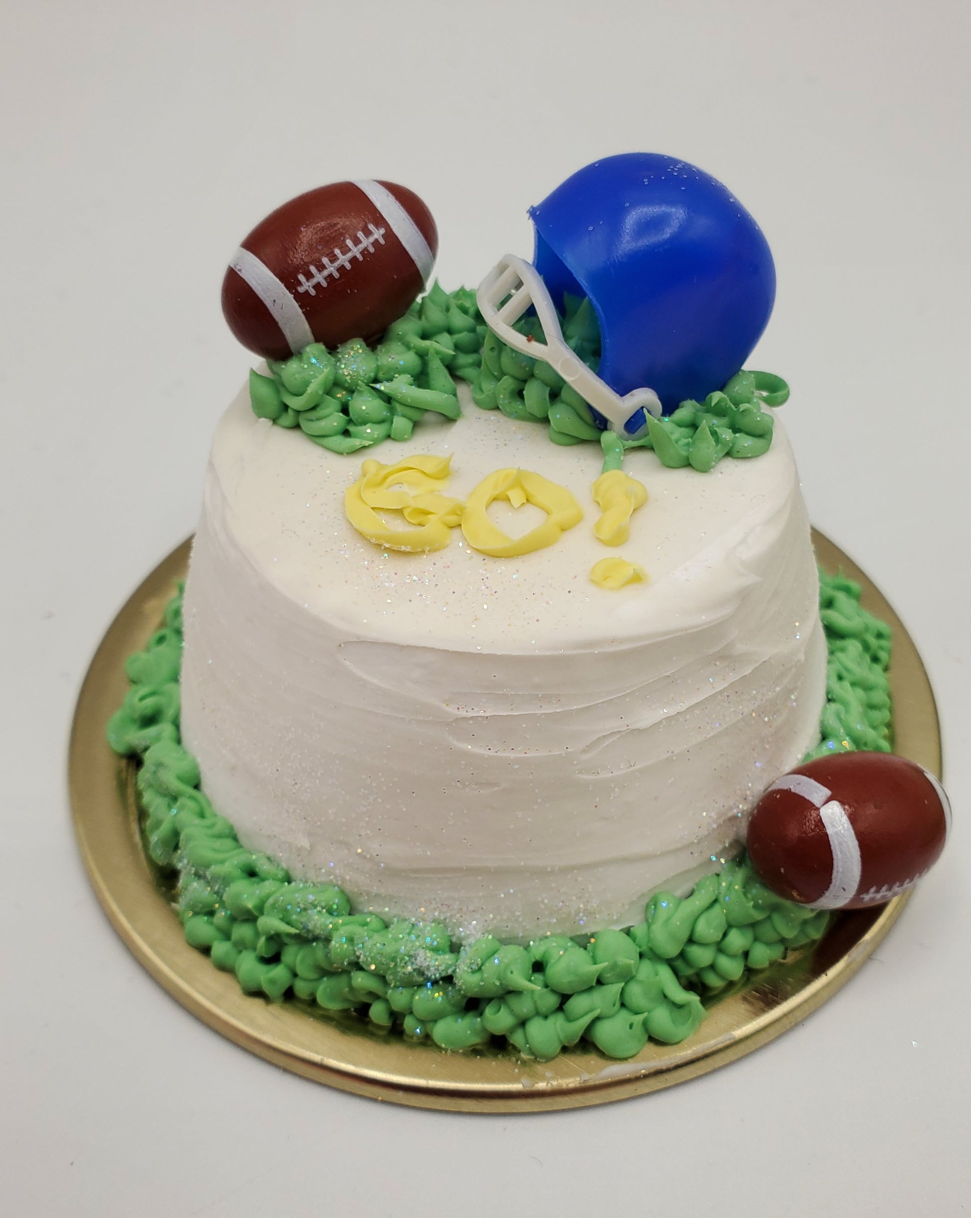 doll football helmet Football Party Doll Accessories: 1:4 Scale Football Cakes for Dolls – Chef Gina's® Mini Food