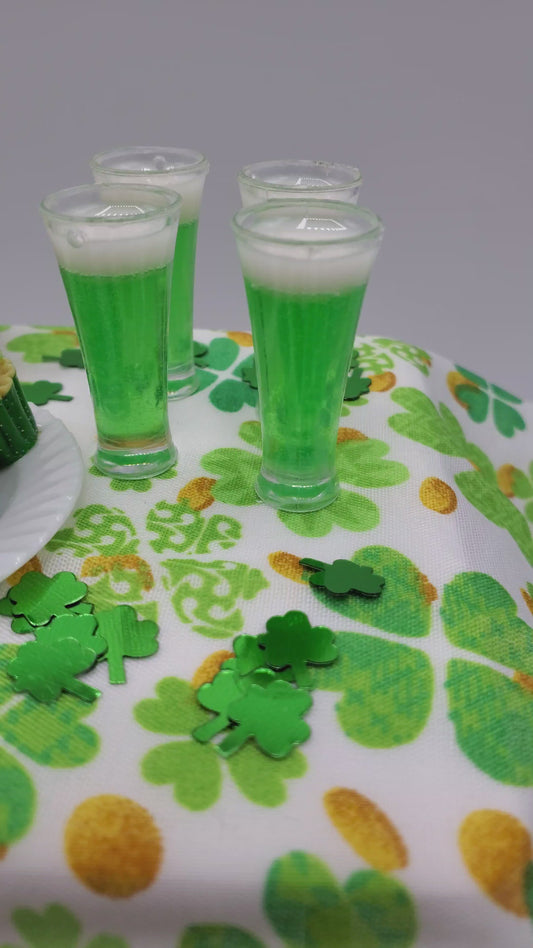 St Patrick's Day Mini Food 1:6th scale Party Set