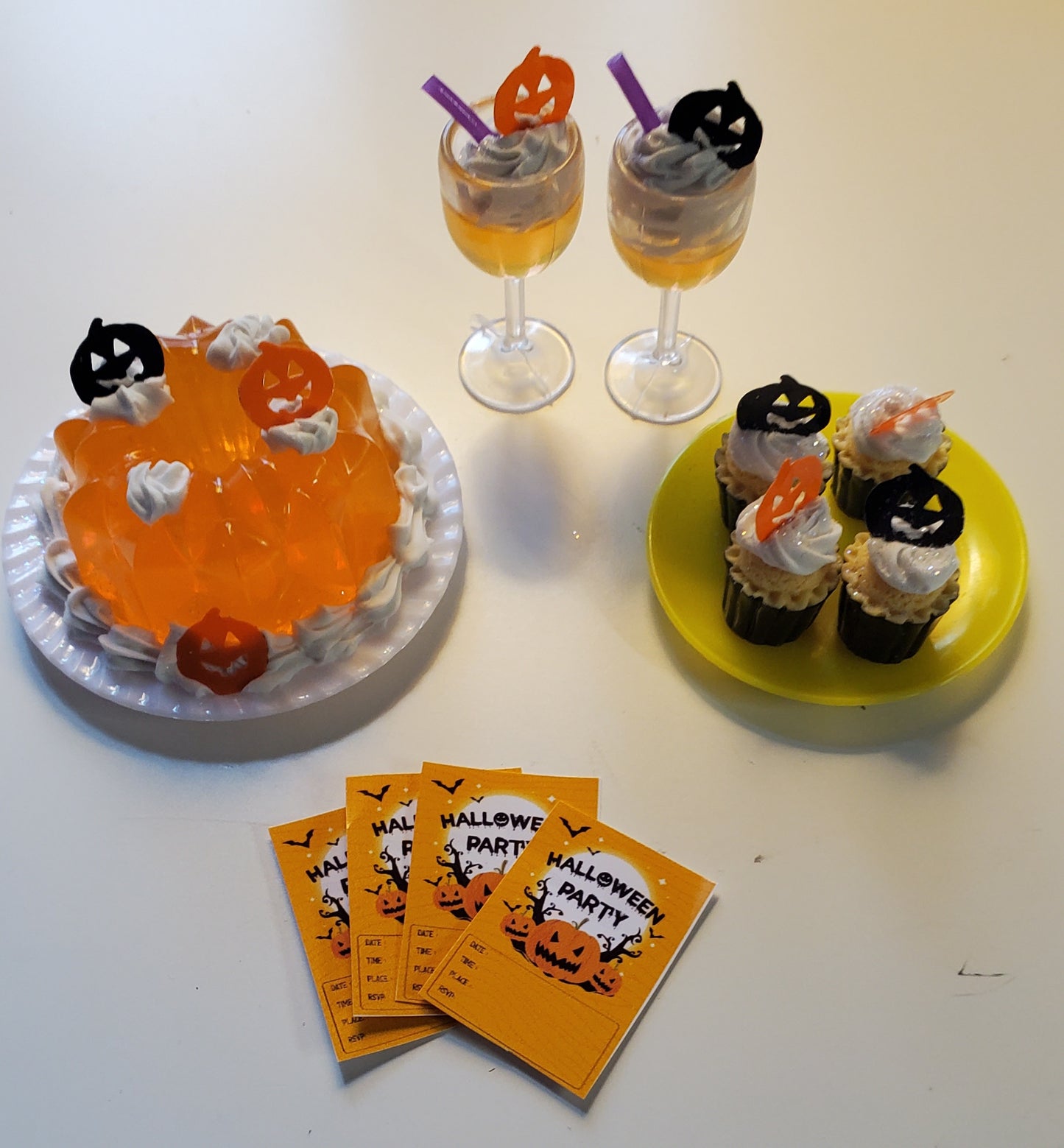 Halloween Party Set for 2 For Barbie Size Dolls