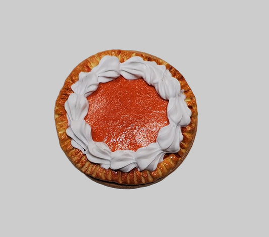 Chef Gina's Pumpkin Pie for Doll Displays - Handmade One Sixth Scale