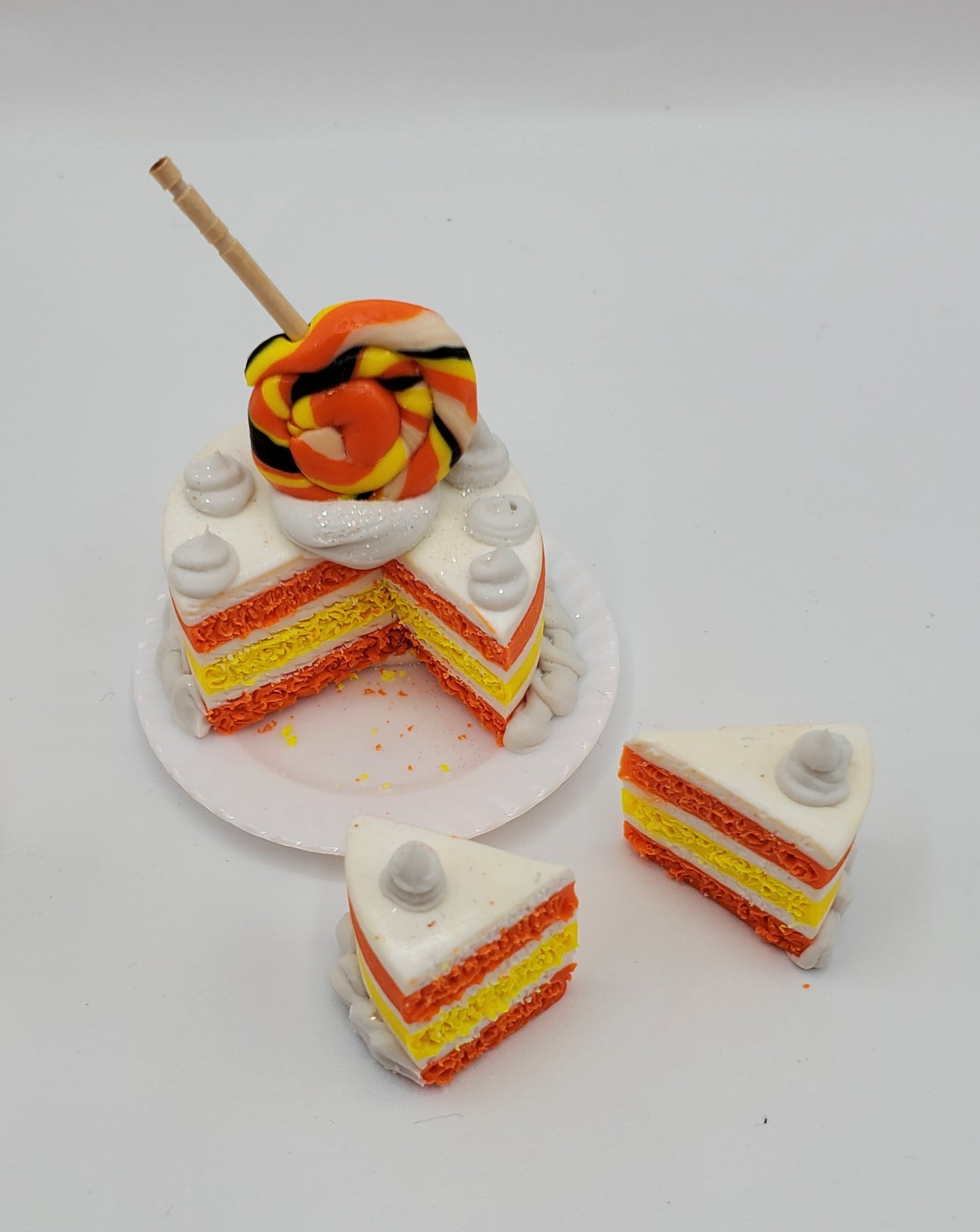 Candy Corn Fall Cakes For Dolls