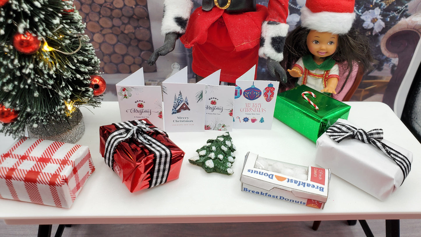 Christmas Package Gift Set For Dolls