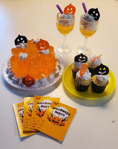 Halloween Party Set for 2 For Barbie Size Dolls