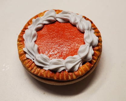 Chef Gina's Pumpkin Pie for Doll Displays - Handmade One Sixth Scale