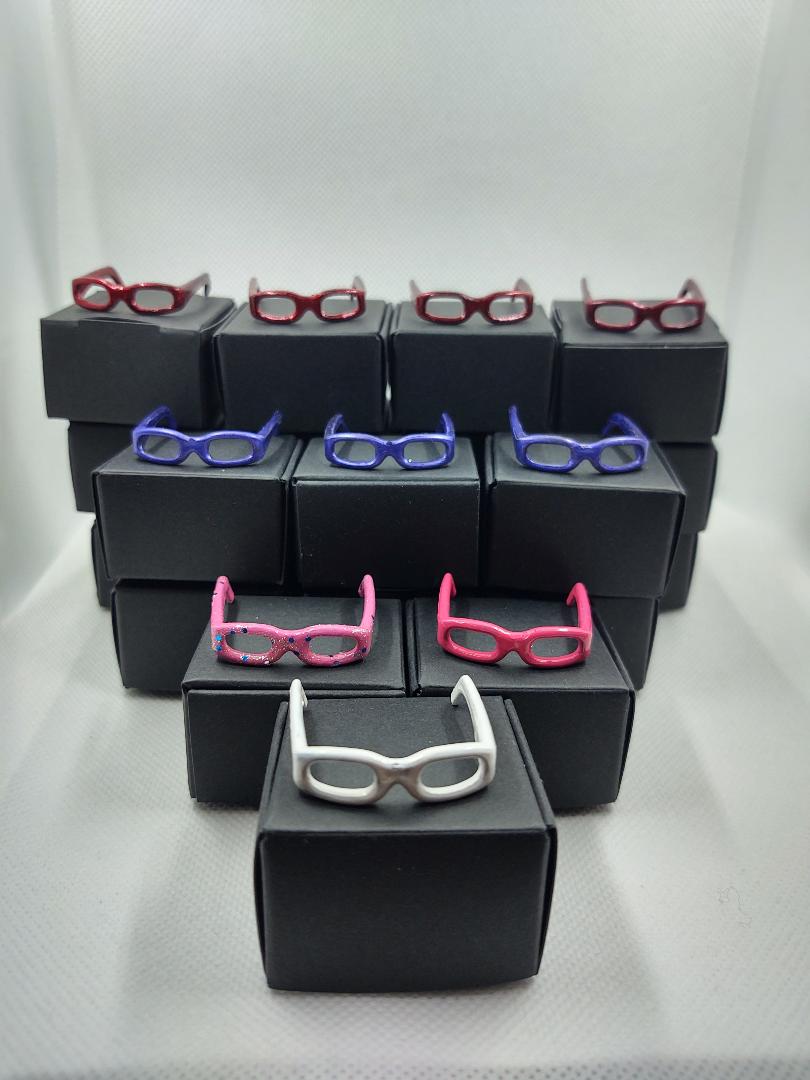 Set 2 Barbie Eyeglasses with black boxes