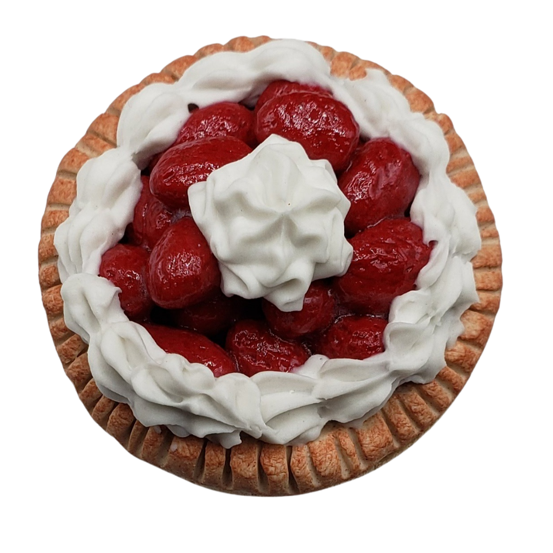 Top of strawberry pie