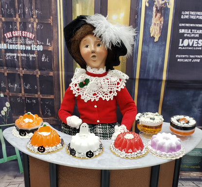 Byers' Choice Doll with Red Jello
