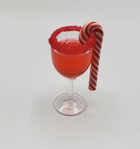 candy cane sugared drink
