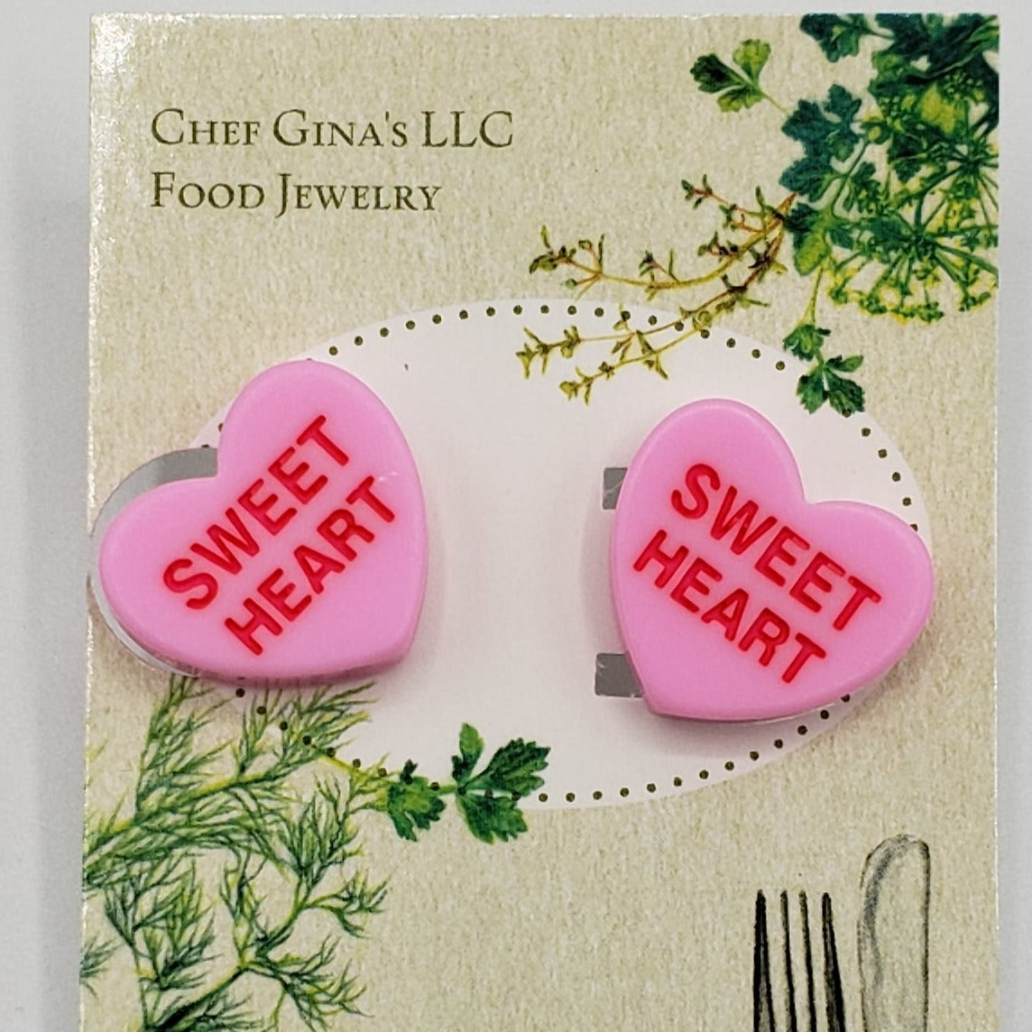 Pink Sweet Tart Candy Earrings