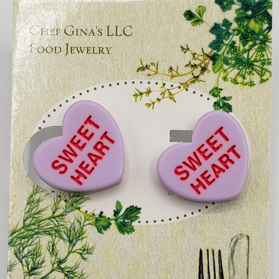 Purple Sweet Tart Candy Earrings