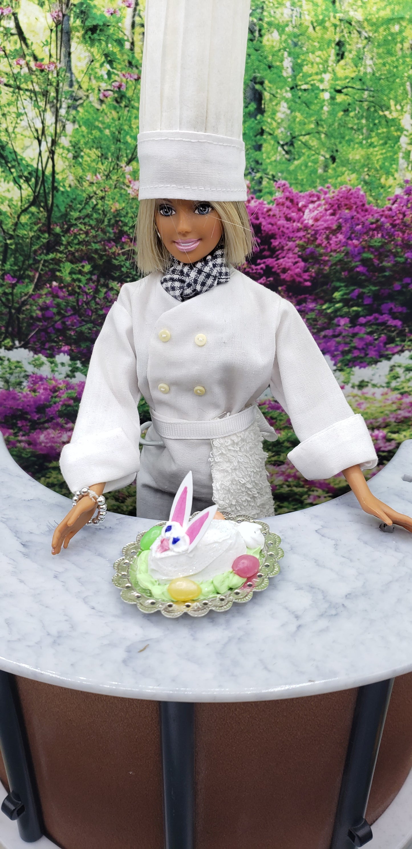 Barbie with Easter Cake
