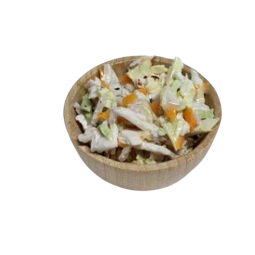 Coleslaw in a bowl for dolls